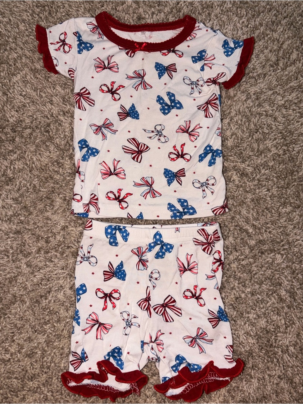 Milkberry 2-piece ruffle pjs 12M